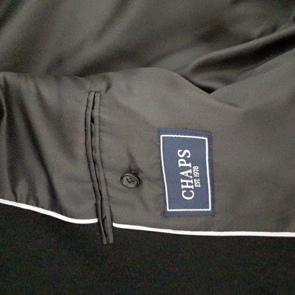 CHAPS NWT BLACK WOOL OVERCOAT  44R MENS - Picture 10 of 11